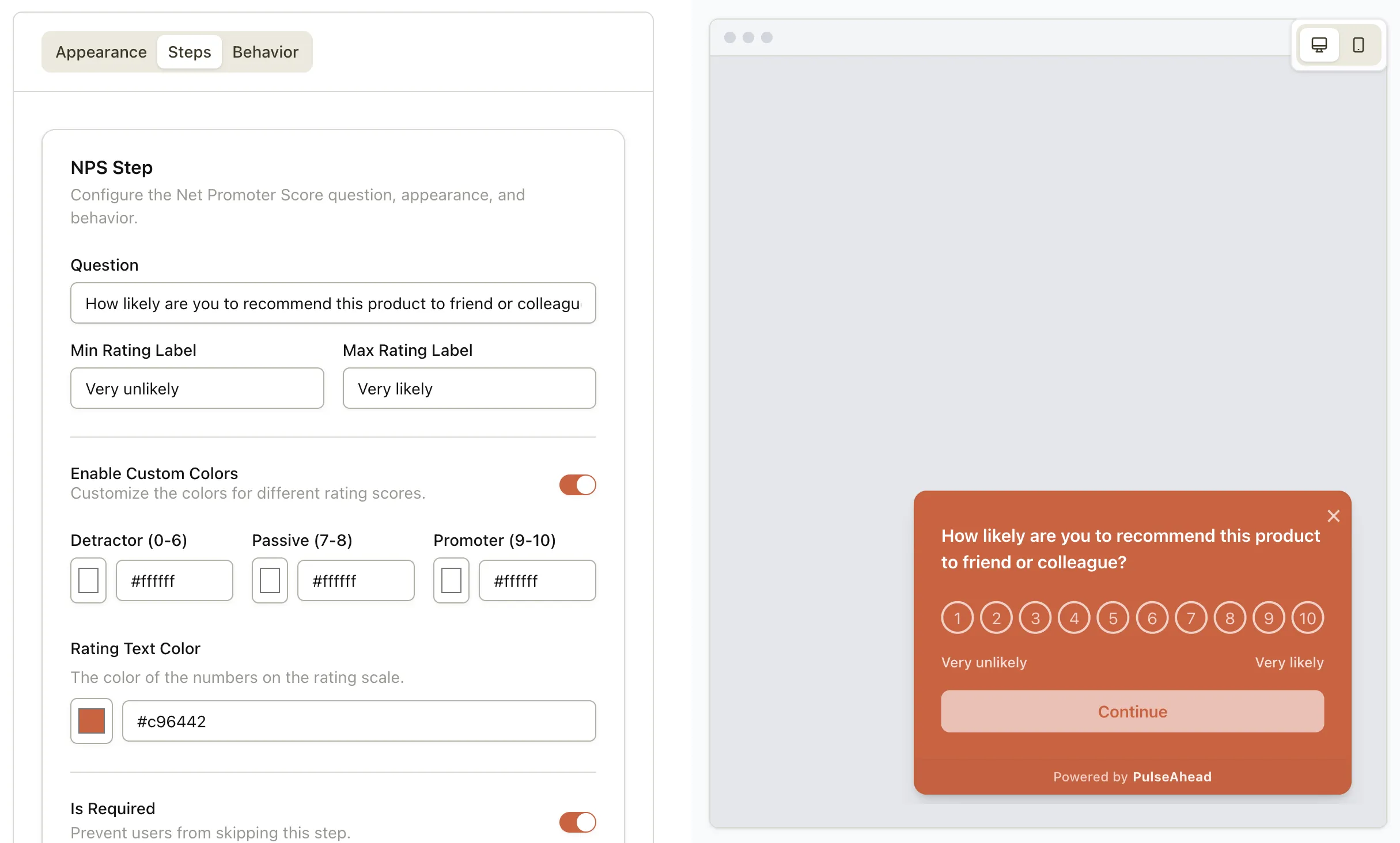 PulseAhead Survey Builder