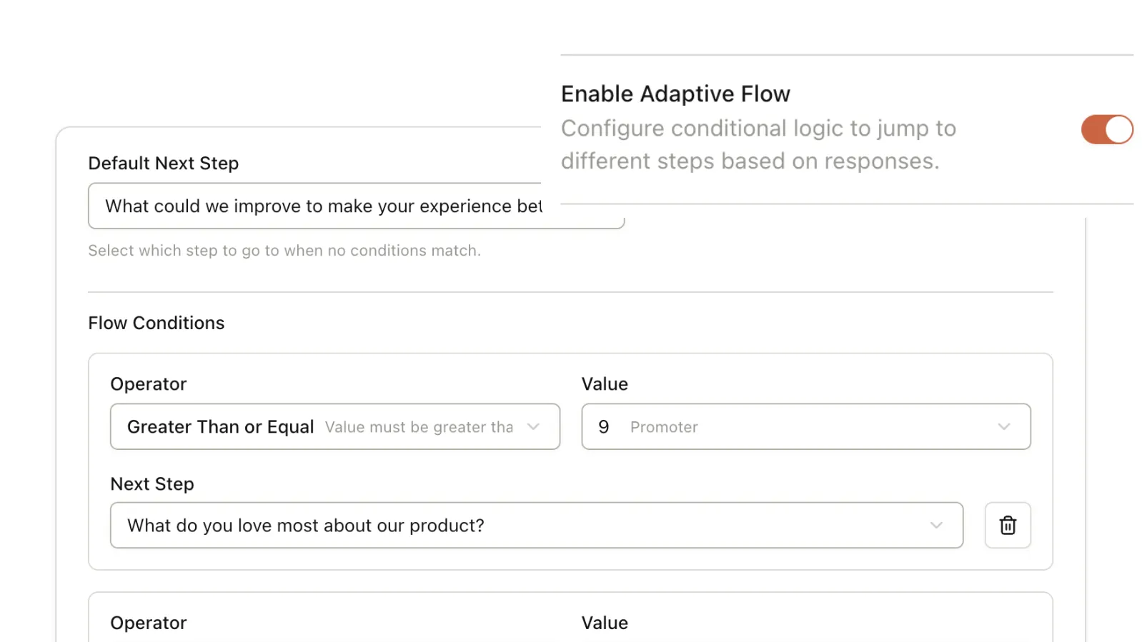 Adaptive Question Flows